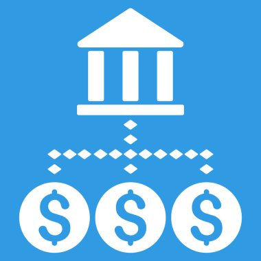 Banka yapısı vektör araç çubuğu simgesi