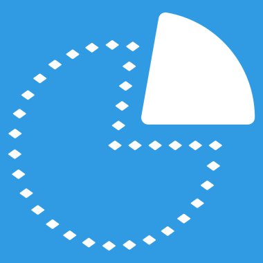 Noktalı pasta grafiği vektör araç çubuğu simgesi