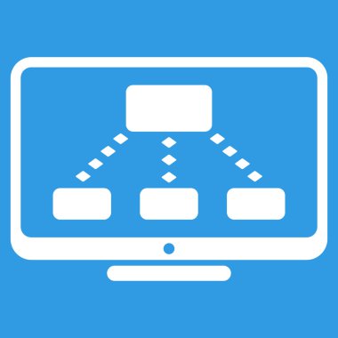 Hiyerarşi izleme vektör araç çubuğu simgesi