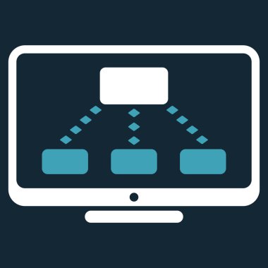 Hiyerarşi izleme vektör araç çubuğu simgesi