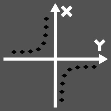 Noktalı Hiperbol çizim vektör araç çubuğu simgesi
