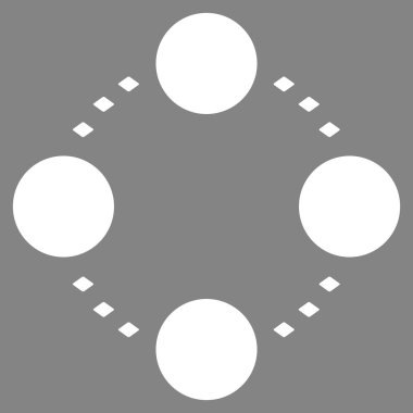 Dairesel ilişkiler vektör araç çubuğu simgesi