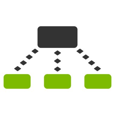 Noktalı düzeni vektör araç çubuğu simgesi