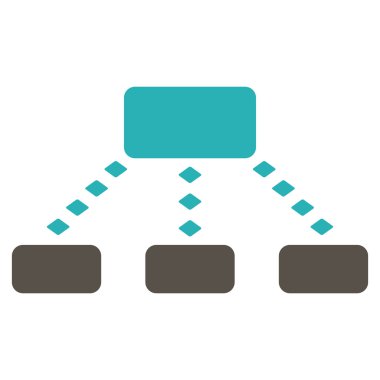 Noktalı düzeni vektör araç çubuğu simgesi