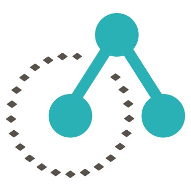 Molekül yapısı analiz vektör araç çubuğu simgesi