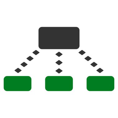 Noktalı düzeni vektör araç çubuğu simgesi