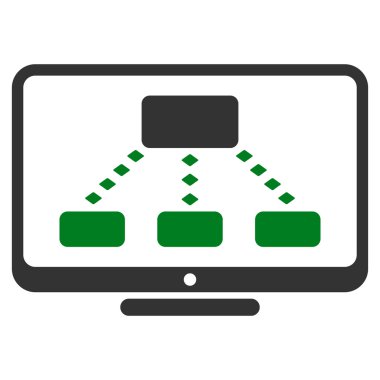 Hiyerarşi izleme vektör araç çubuğu simgesi