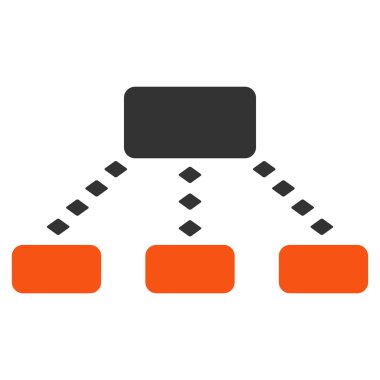 Noktalı düzeni vektör araç çubuğu simgesi