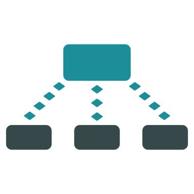 Noktalı düzeni vektör araç çubuğu simgesi