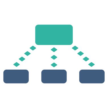 Noktalı düzeni vektör araç çubuğu simgesi