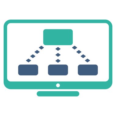 Hiyerarşi izleme vektör araç çubuğu simgesi