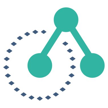 Molekül yapısı analiz vektör araç çubuğu simgesi