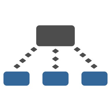 Noktalı düzeni vektör araç çubuğu simgesi