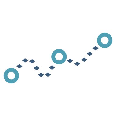 Noktalı grafik vektör araç çubuğu simgesi