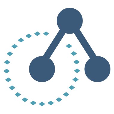 Molekül yapısı analiz vektör araç çubuğu simgesi