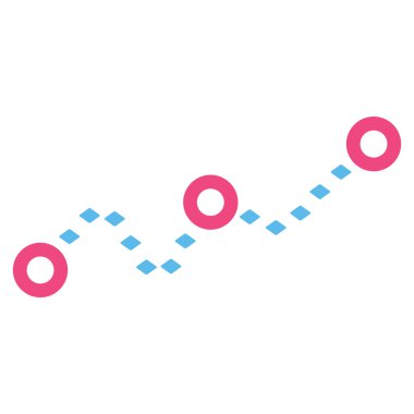 Noktalı grafik vektör araç çubuğu simgesi