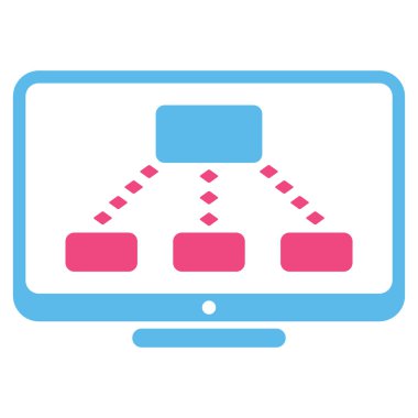 Hiyerarşi izleme vektör araç çubuğu simgesi