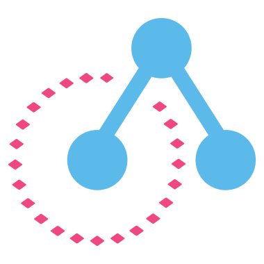 Molekül yapısı analiz vektör araç çubuğu simgesi