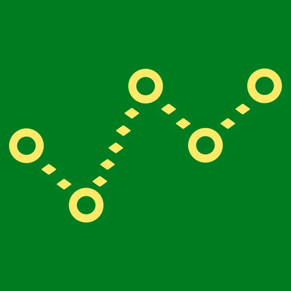 Gepunktete Trendvektor-Symbolleiste — Stockvektor