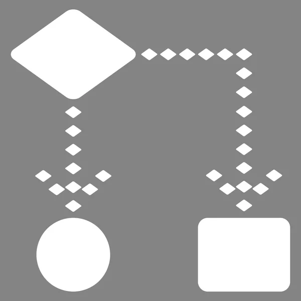 Icono de barra de herramientas de vector de esquema de algoritmo — Archivo Imágenes Vectoriales