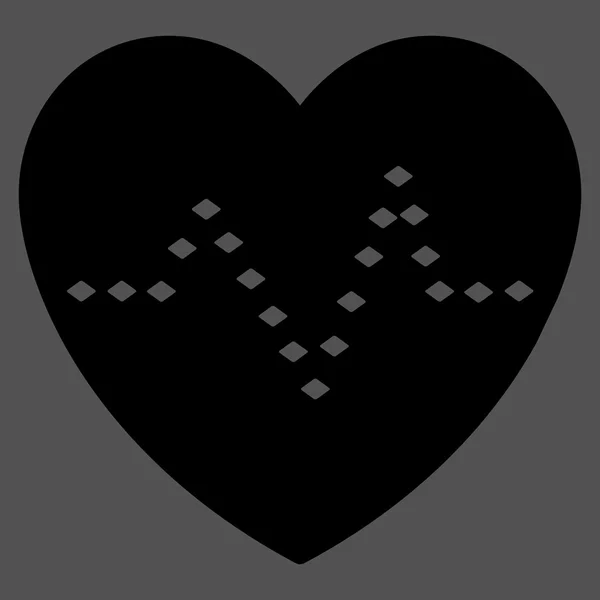 Плямистий пульс серця Векторна піктограма панелі інструментів — стоковий вектор