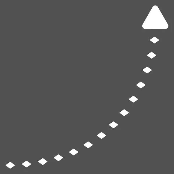 Icono de barra de herramientas de vectores de línea de crecimiento punteada — Archivo Imágenes Vectoriales