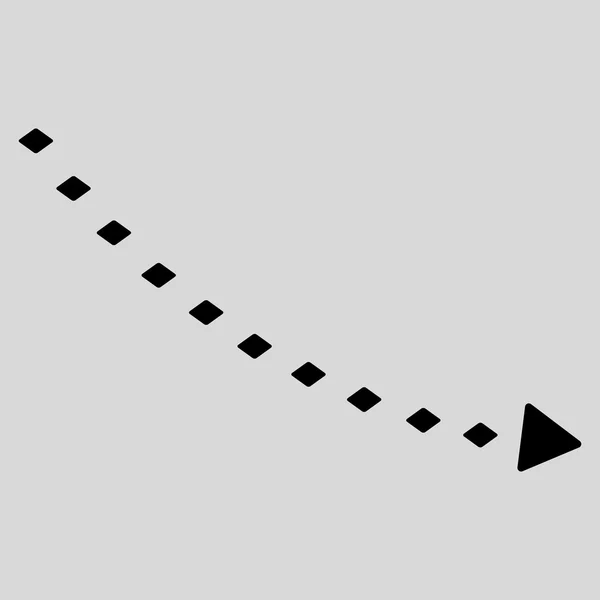 Icono de barra de herramientas de vectores de tendencia declive punteado — Archivo Imágenes Vectoriales