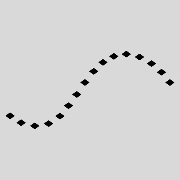 带点的函数线矢量工具栏图标 — 图库矢量图片