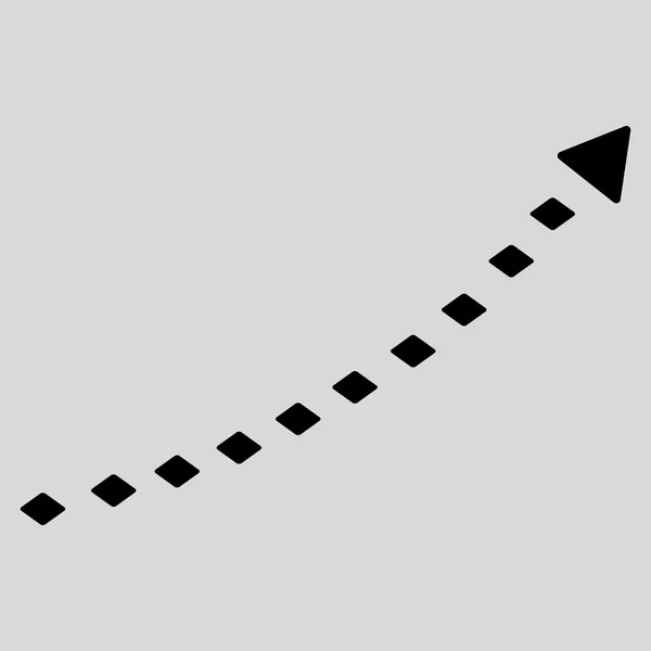 Gepunkteter Wachstumstrend Vektor Symbolleiste Symbol — Stockvektor