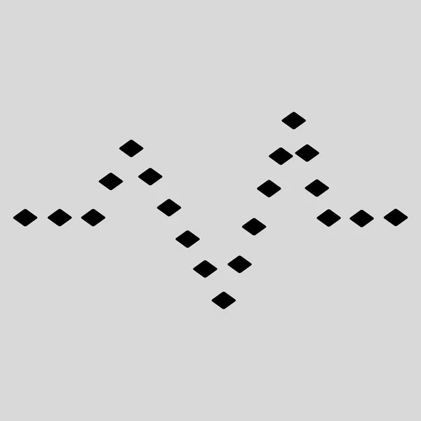 Плямистий імпульс Векторна піктограма панелі інструментів — стоковий вектор