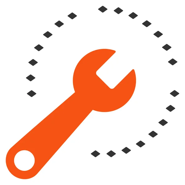 Configurar Diagrama Vector Toolbar Ícone —  Vetores de Stock