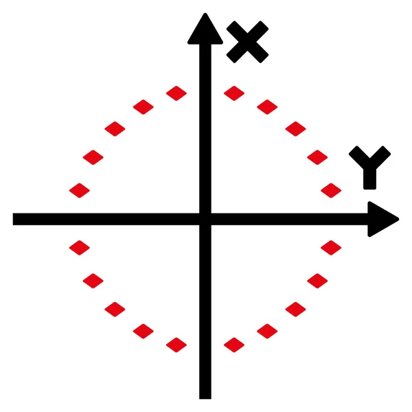 Icona punteggiata della barra degli strumenti vettoriale di trama del cerchio — Vettoriale Stock