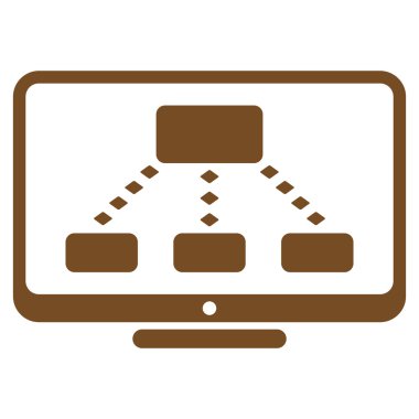 Hiyerarşi izleme vektör araç çubuğu simgesi