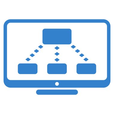 Hiyerarşi izleme vektör araç çubuğu simgesi