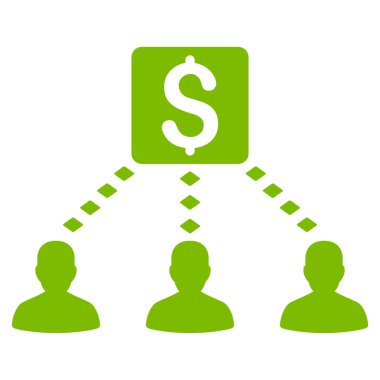 Para alıcıları vektör araç çubuğu simgesi