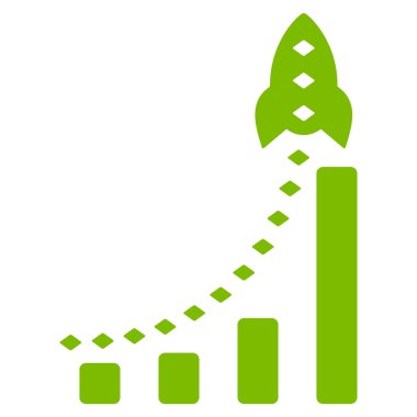 Roket iş Bar grafik vektör araç çubuğu simgesi