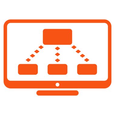 Hiyerarşi izleme vektör araç çubuğu simgesi