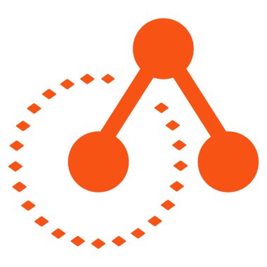 Molekül yapısı analiz vektör araç çubuğu simgesi