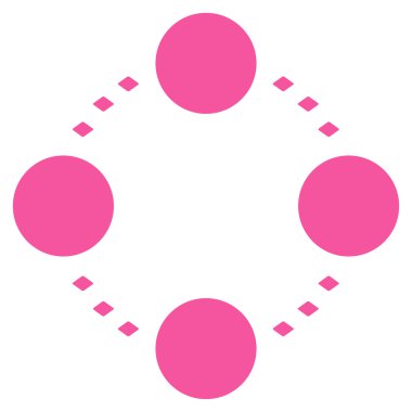 Dairesel ilişkiler vektör araç çubuğu simgesi