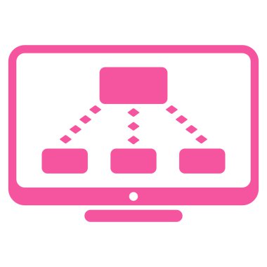 Hiyerarşi izleme vektör araç çubuğu simgesi