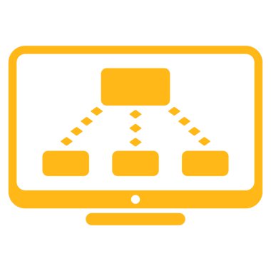 Hiyerarşi izleme vektör araç çubuğu simgesi