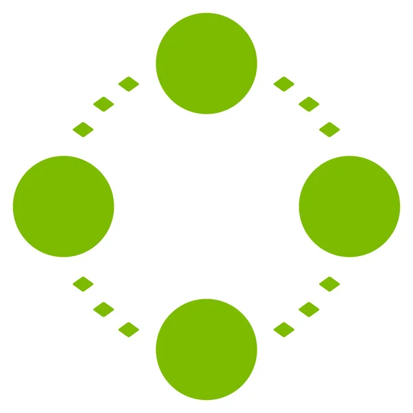 Icono de barra de herramientas vectorial relaciones circulares — Vector de stock