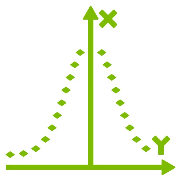 Ícone de barra de ferramentas de vetor de lote de gauss pontilhado —  Vetores de Stock