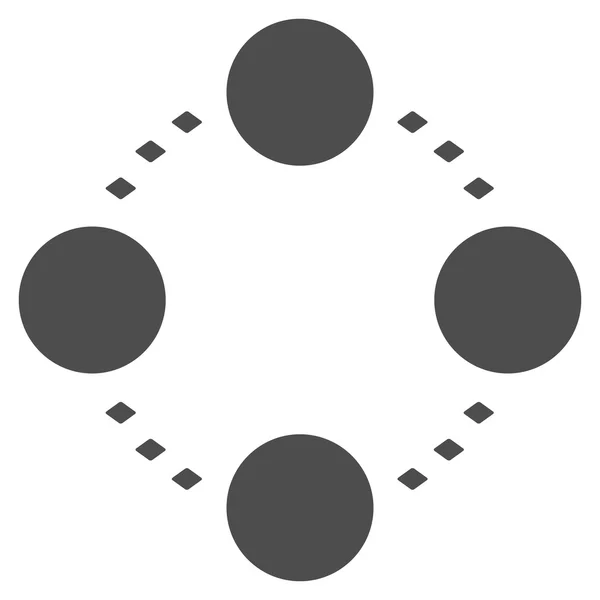 Icono de barra de herramientas vectorial relaciones circulares — Archivo Imágenes Vectoriales