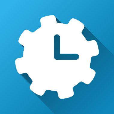 Time Settings Gradient Square Icon