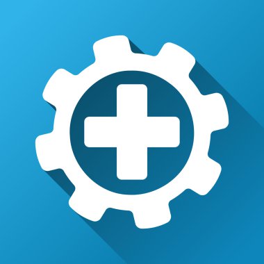 Tıbbi Ayarlar Gradyan Kare Simgesi