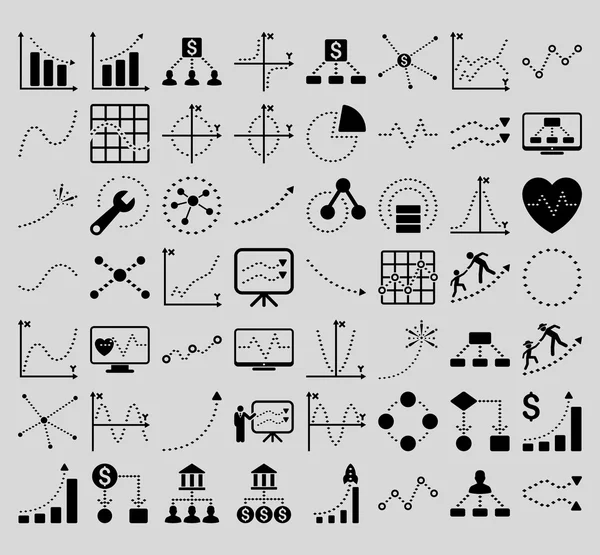 Rodbüs Noktavektör Simgeleri ile İş Grafikleri