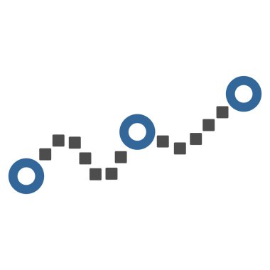 Noktalı grafik vektör araç çubuğu simgesi