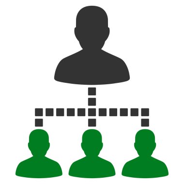 Kişiler Hiyerarşisi Vektör Araç Çubuğu Simgesi