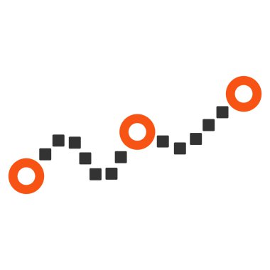 Noktalı grafik vektör araç çubuğu simgesi